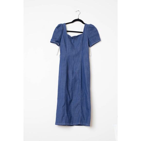Shoshanna Denim Candelaria Dress - Size 4 - Picture 3 of 7